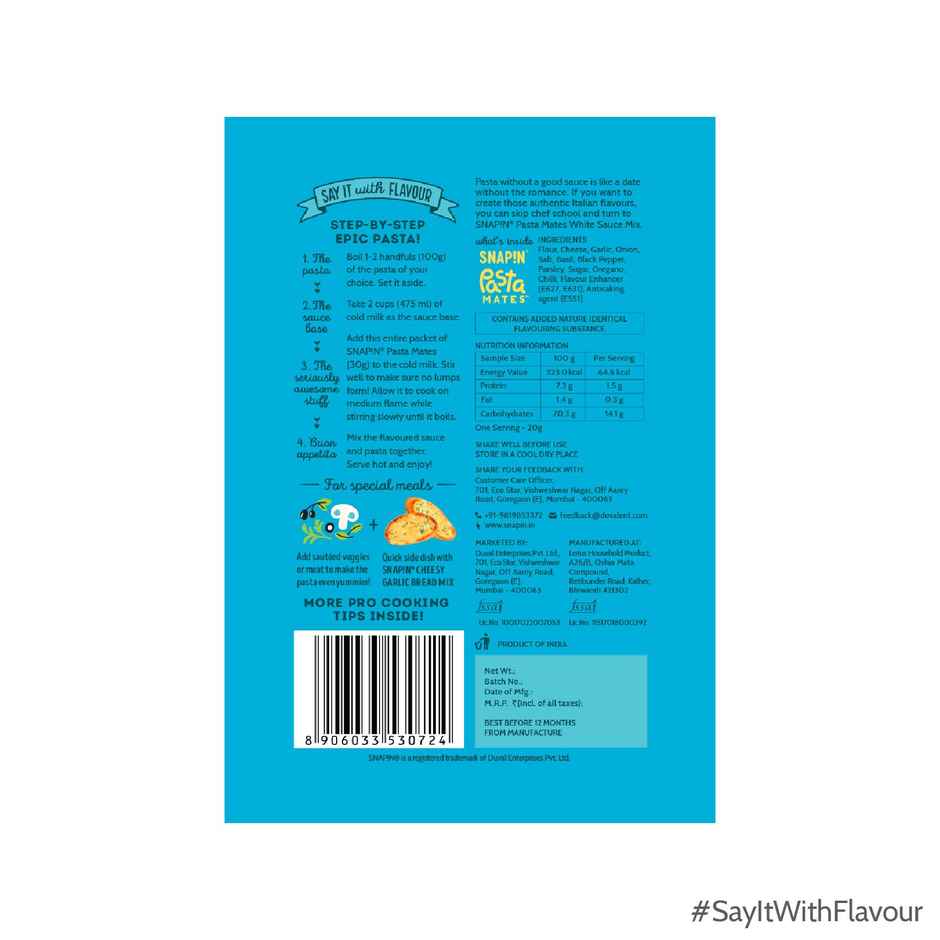 Snapin Pasta Mates White Sauce Mix