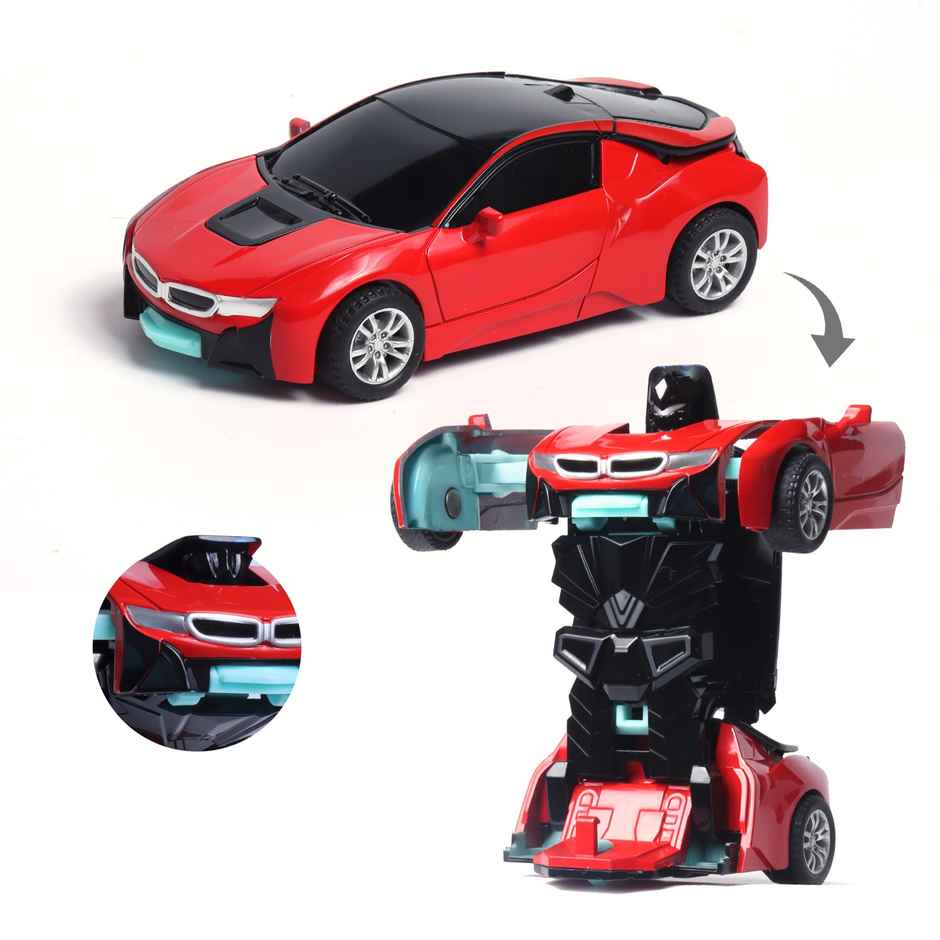 Race N Roll Deforming Friction Car Bm Red