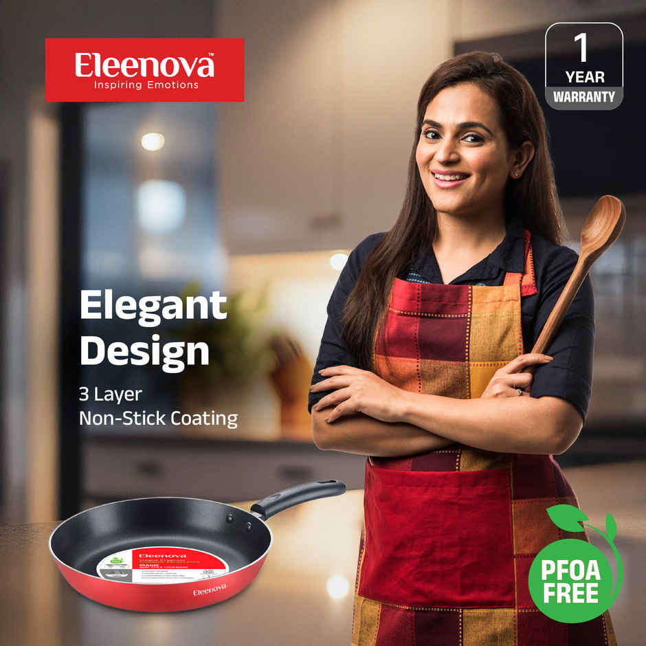 Eleenova Magic Nonstick Fry Pan | 3 Layer Nonstick Coating - 24 cm