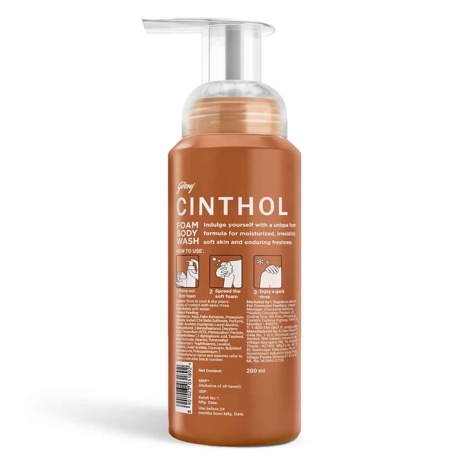 Cinthol Sandal Foam Body Wash | Suitable for All Skin Types