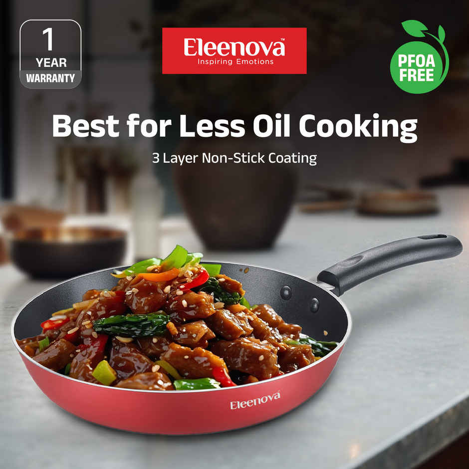 Eleenova Magic Nonstick Fry Pan | 3 Layer Nonstick Coating - 24 cm