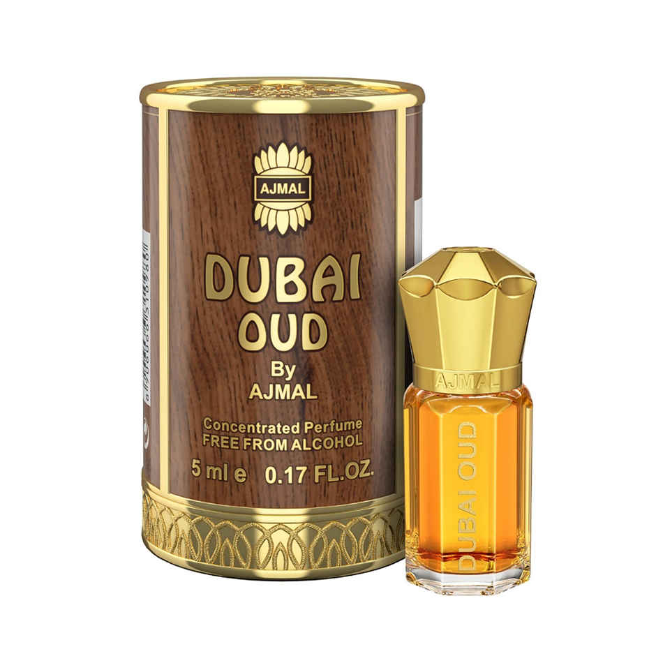 Ajmal Dubai Oud Attar Long Lasting Alcohol Free Perfume Oil for Men & Women