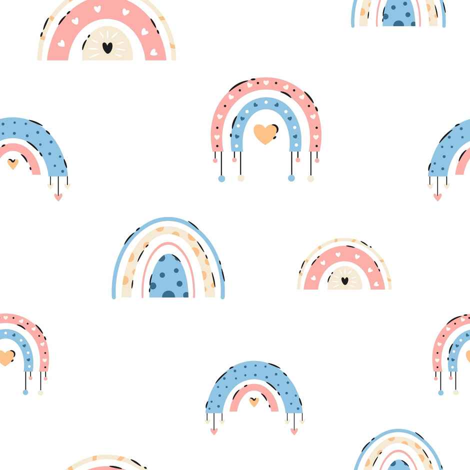 Rainbow Whimsy Wrapping Paper | Decorative Use | Bright Storey