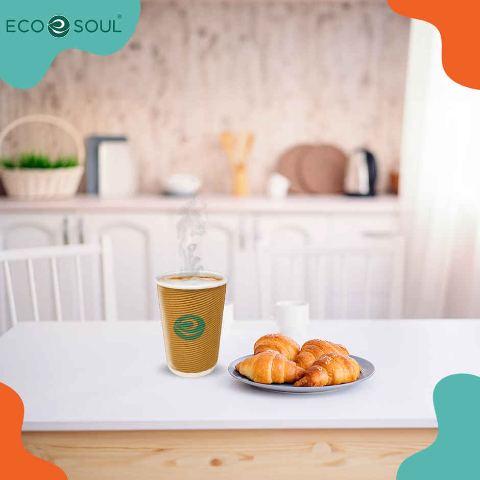 Disposable Cup Glass | 350 ml | 10 Count | Eco Soul