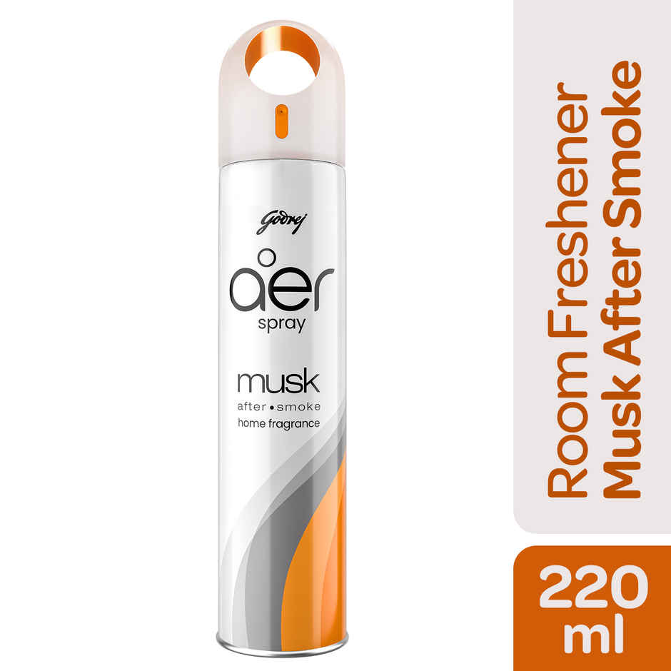 Godrej Aer Room Freshener Spray - Musk After Smoke(220ml) & Godrej Aer Room Freshener Spray - Fresh Lush Green(240ml) Combo