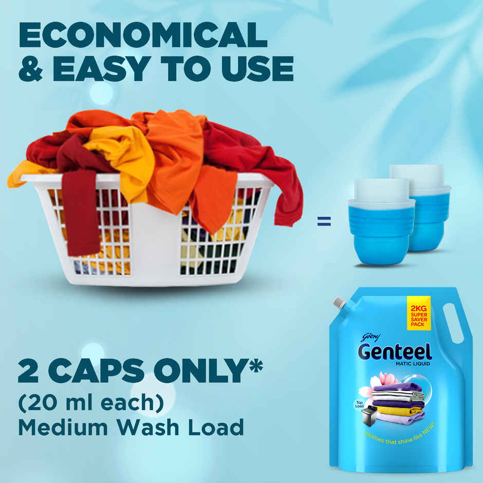 Godrej Genteel Matic Top Load Detergent Liquid Pouch