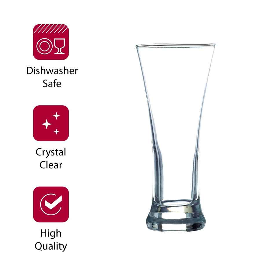 Royal Pilsner Glass Set | Barware Essential | 275 ml | Sanjeev Kapoor