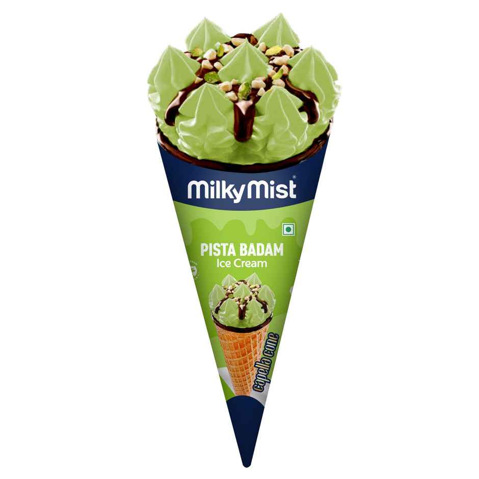 Milkymist Badam Pista Ice Cream Cone