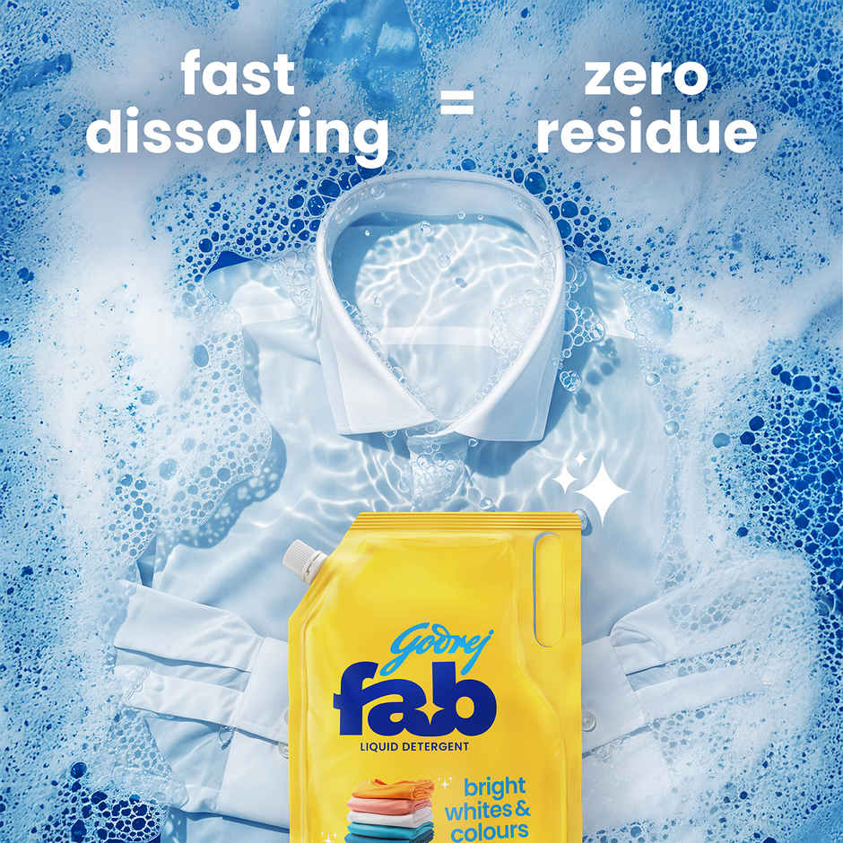 Godrej Fab Machine & Hand Wash Detergent Liquid Refill Pouch