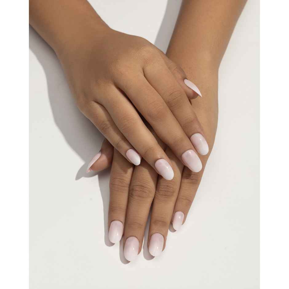 Pep Nails | Minimal | Hand Nails | Medium Round Nude | Glossy Ombre Press On Nails | 24 Tips