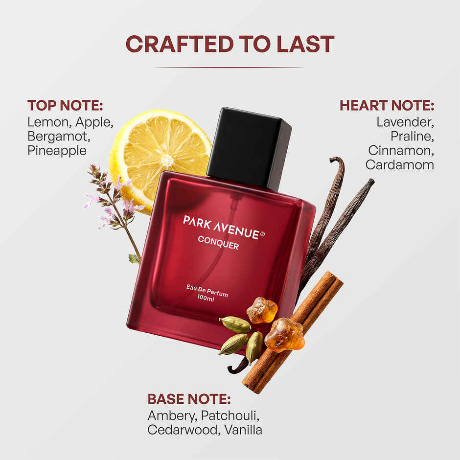 Park Avenue Conquer Eau De Parfum for Men | Premium Perfume Fragrance