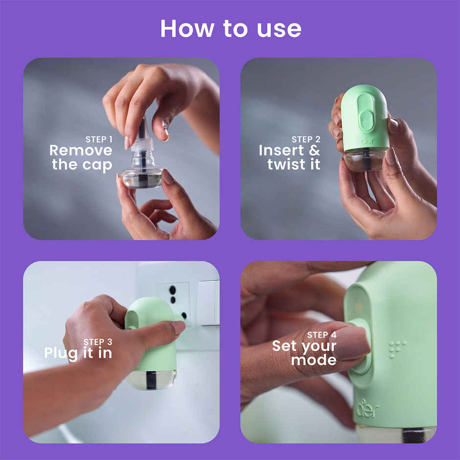 Godrej aer Plug Electric Air Freshener | 2 Refills | Violet Bloom