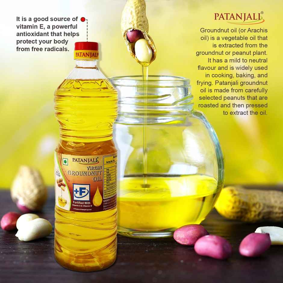 Patanjali Groundnut Oil Bottle