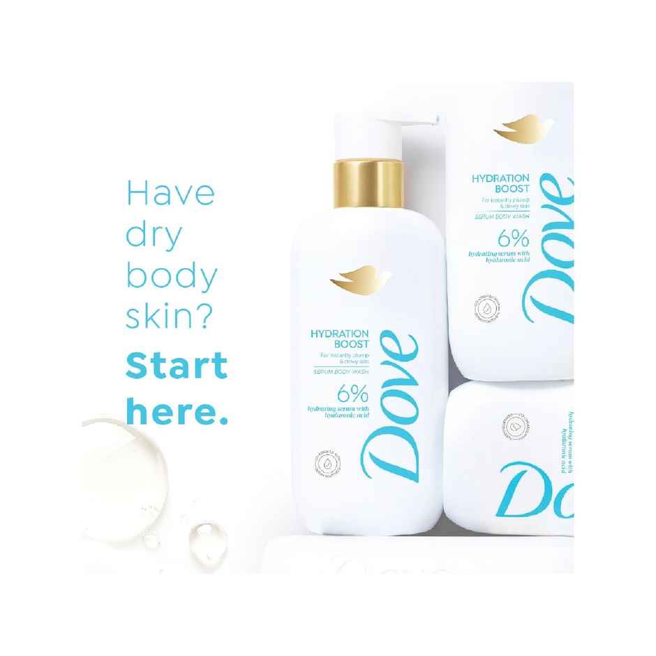 Dove 6% Hydrating Serum With Hyaluronic Acid Hydration Boost Bodywash