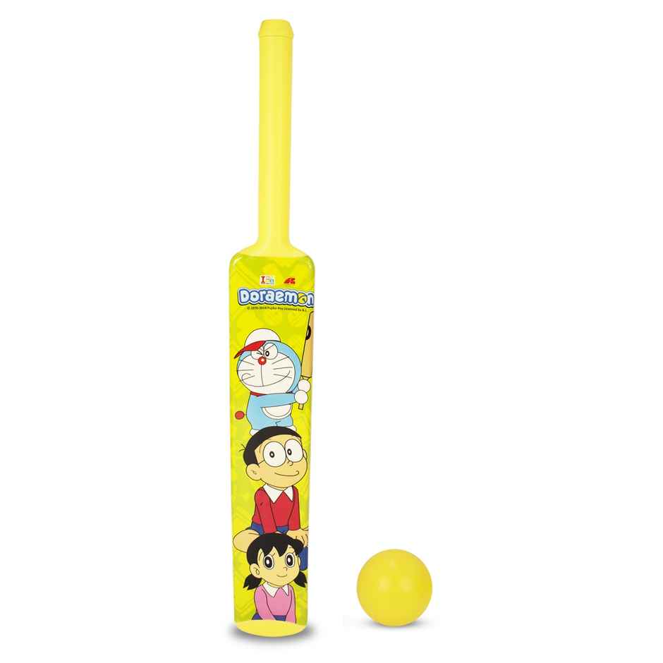 Itoys Bat & Ball No. 4-doraemon (Colour May Vary)