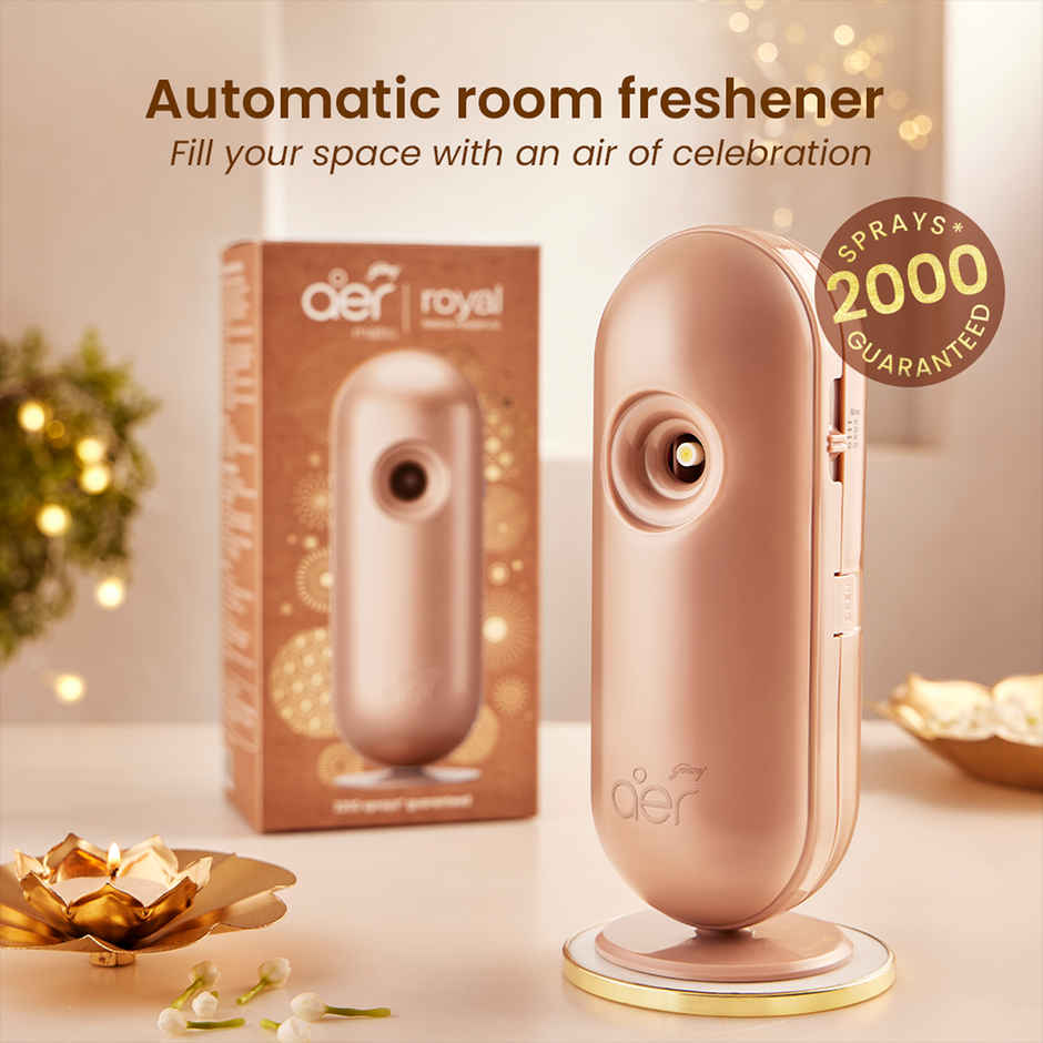 Godrej aer Matic Combi Room Freshener | Royal Vanilla Essence | Machine + Refill
