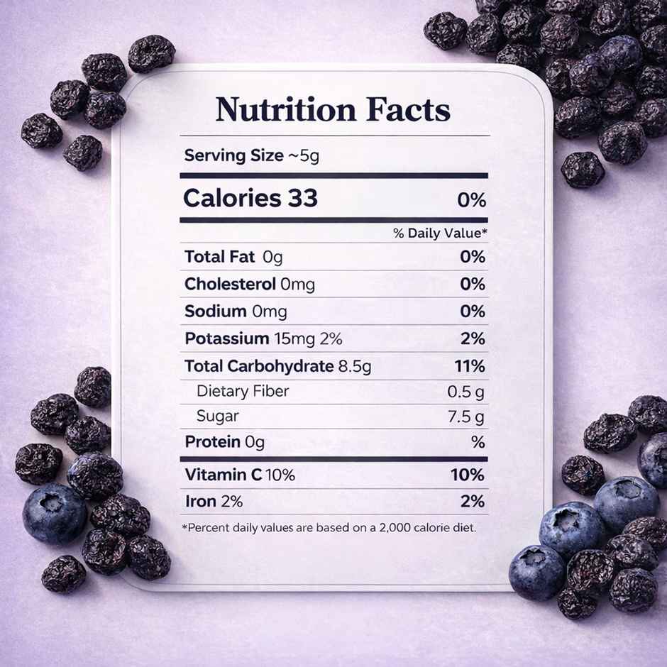 Wonderland Foods Dried Blueberries