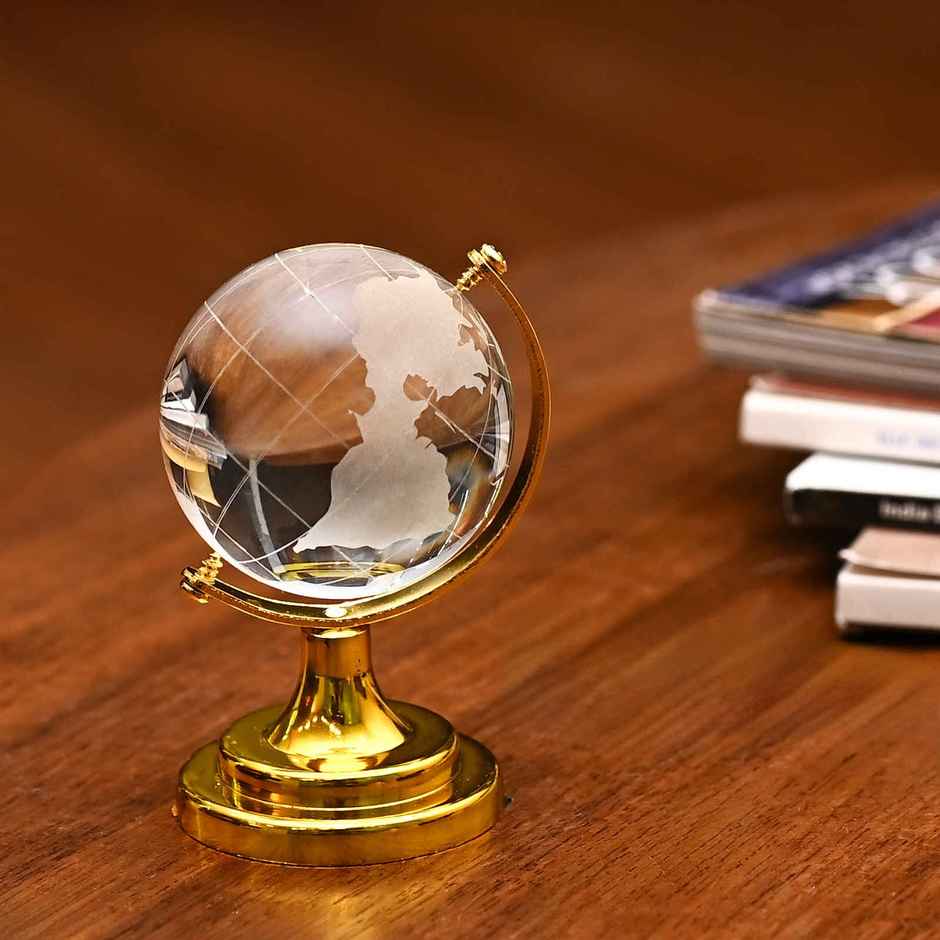 HINDCRAFT Feng Shui Crystal Ball with Stand Positive Energy and Gift Decor