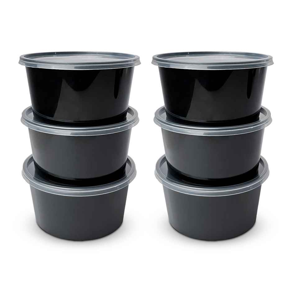 CREW4 Seal Reusable Plastic Containers with Lids for Food Storage - 500 ml