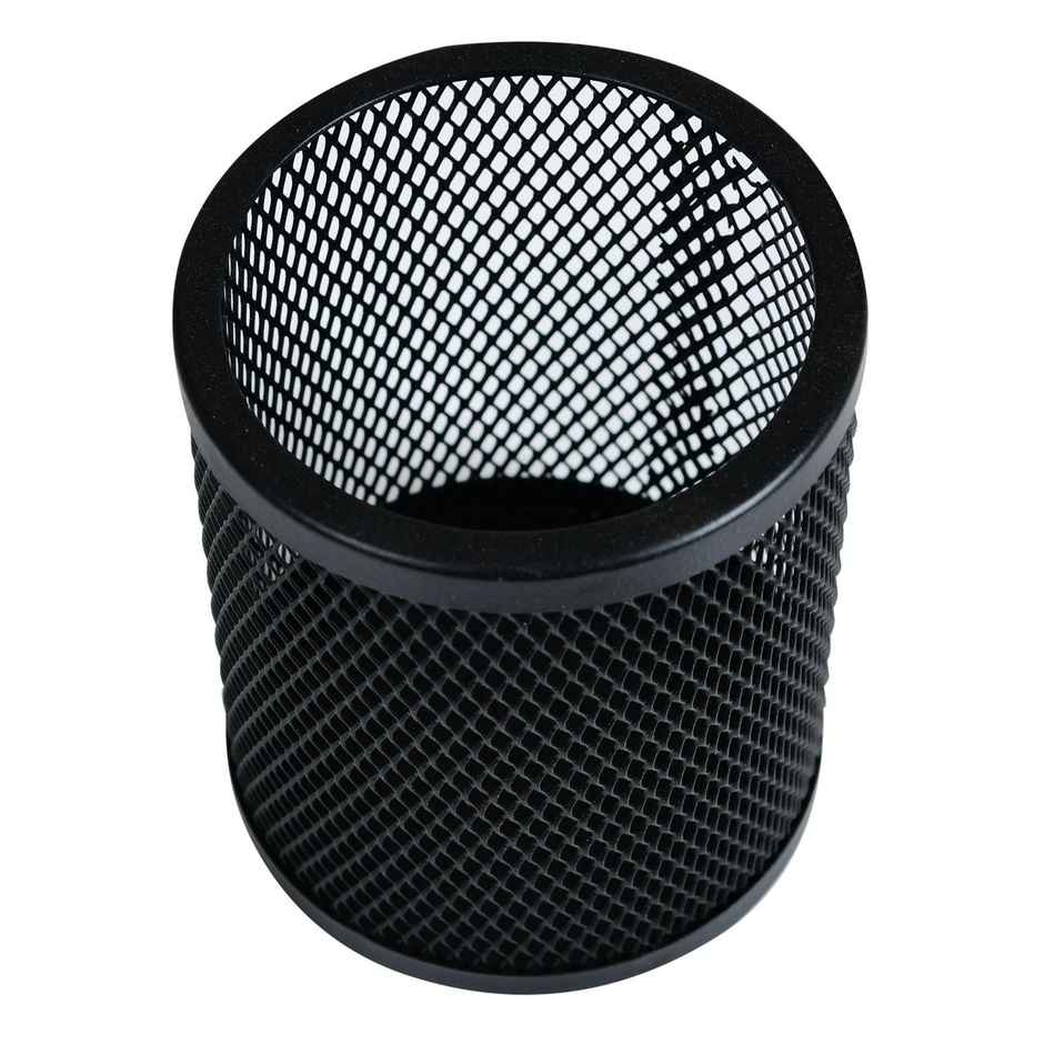 Worldone Mesh Metal Pencil/ Pen Holder (Black)
