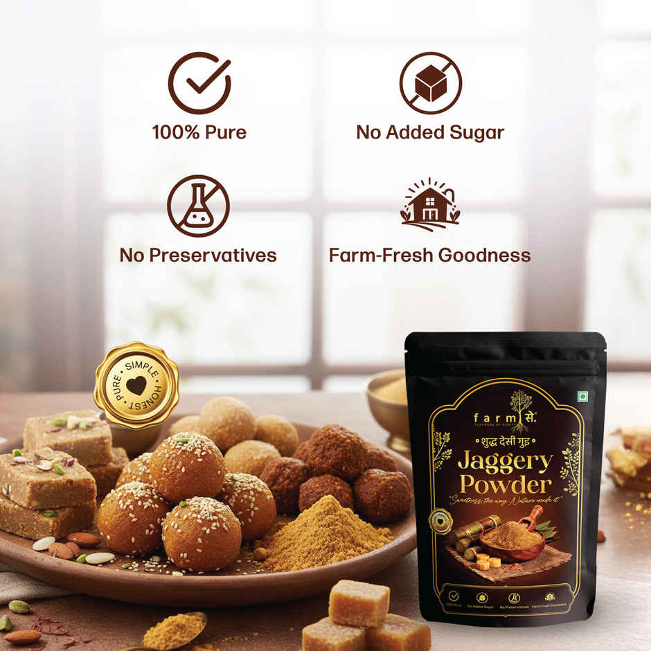 Farmse Chemical Free & Pure Jaggery Powder