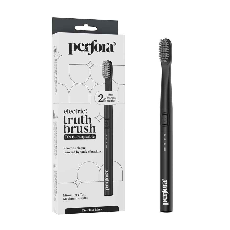 Perfora Rechargeable Electric Toothbrush | Timeless Black