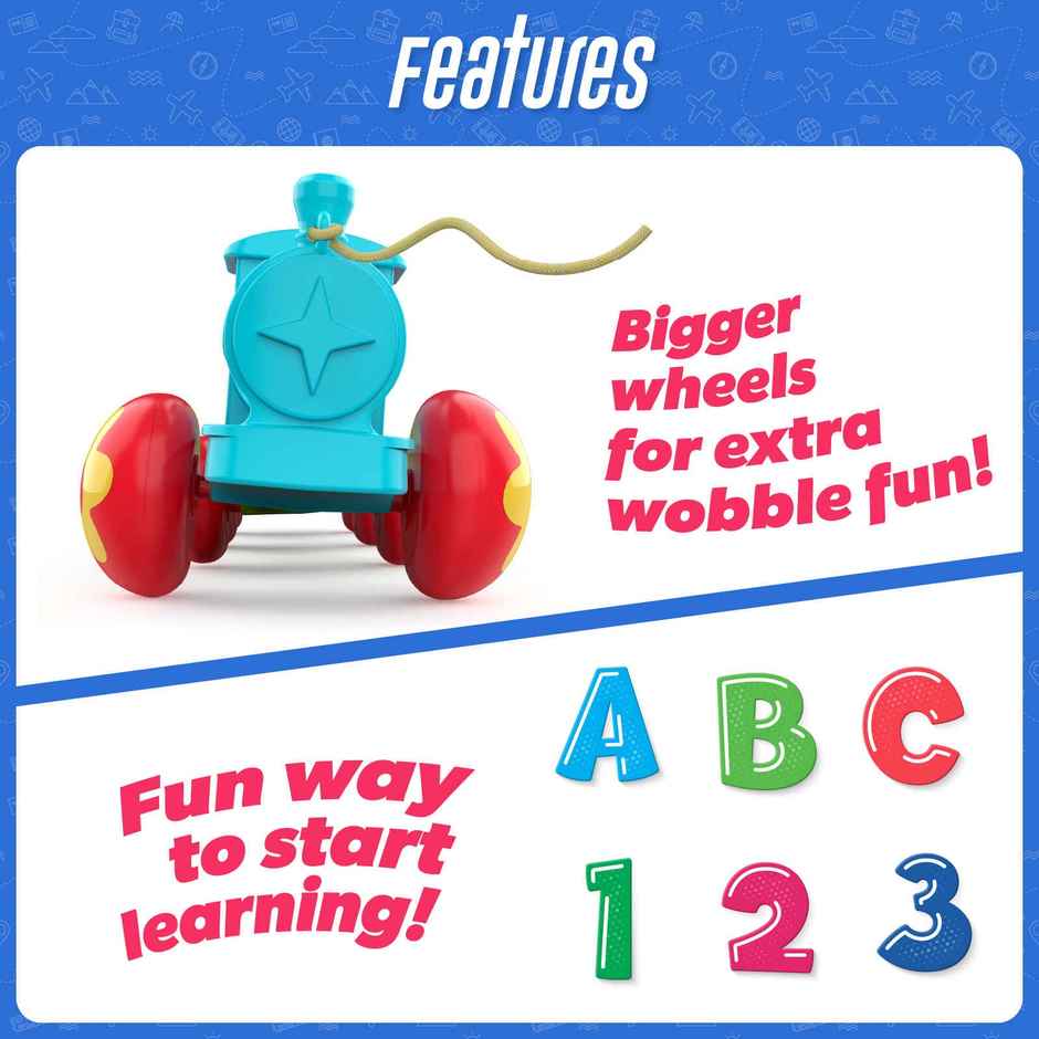 Giggles Funskool Wobble Train Express Pull Along Toy