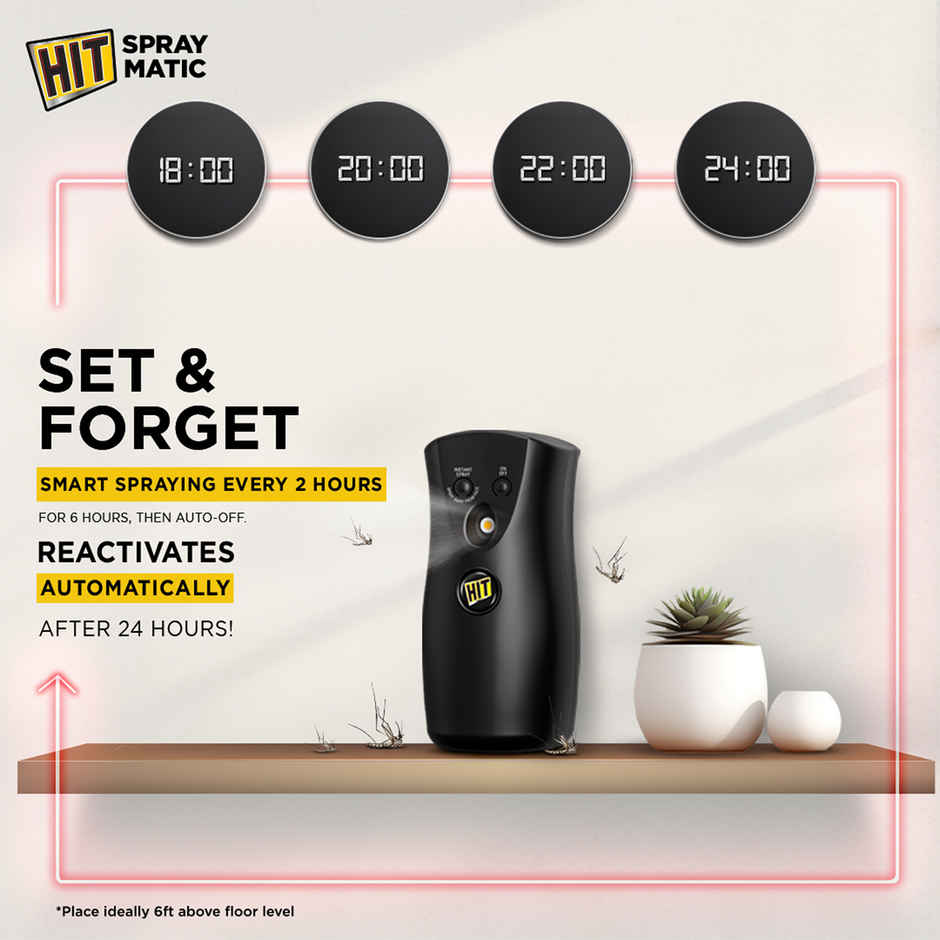 Hit Spray Matic Mosquito Repellent Machine with Refill