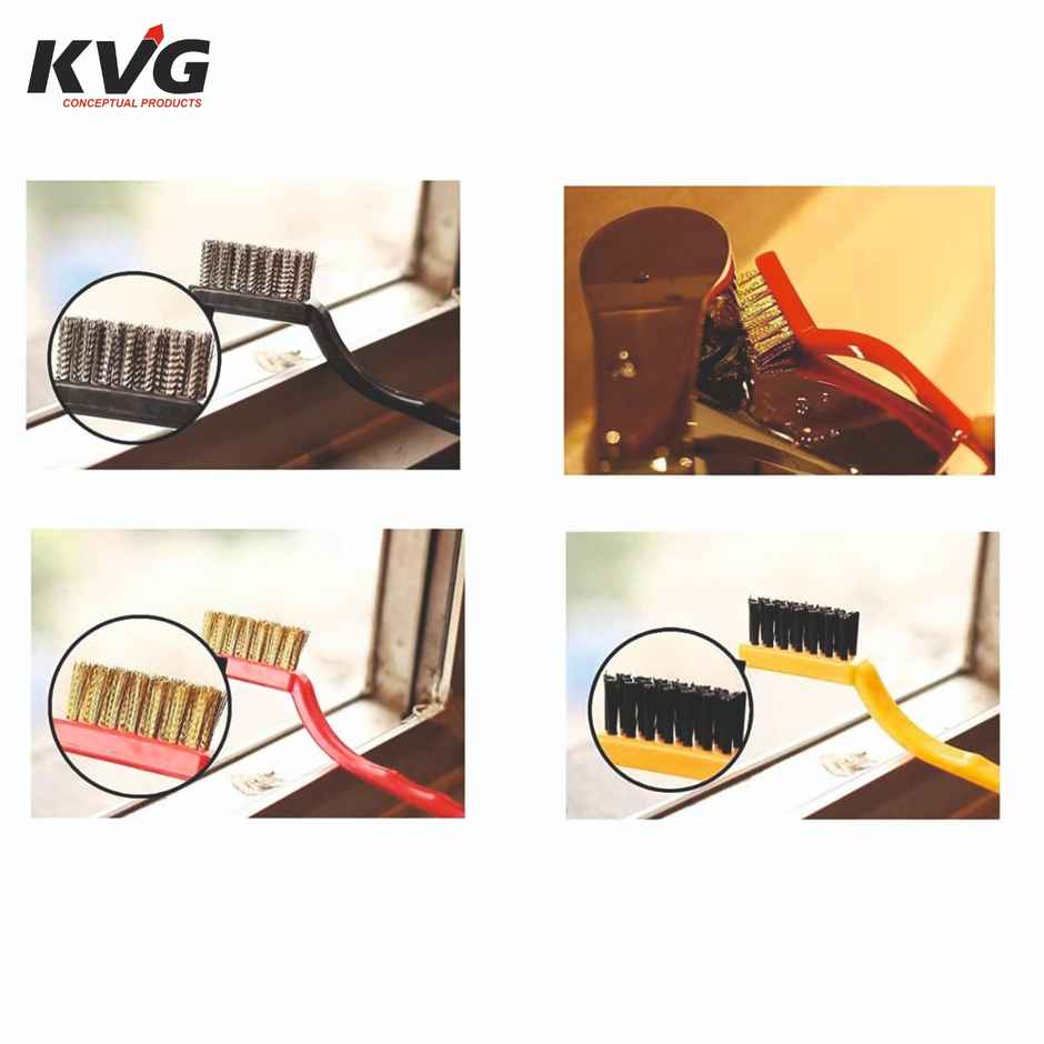KVG Stove Cleaner | Bathroom Tap Cleaner | Hard Metal Brush | Rust Remover Brush