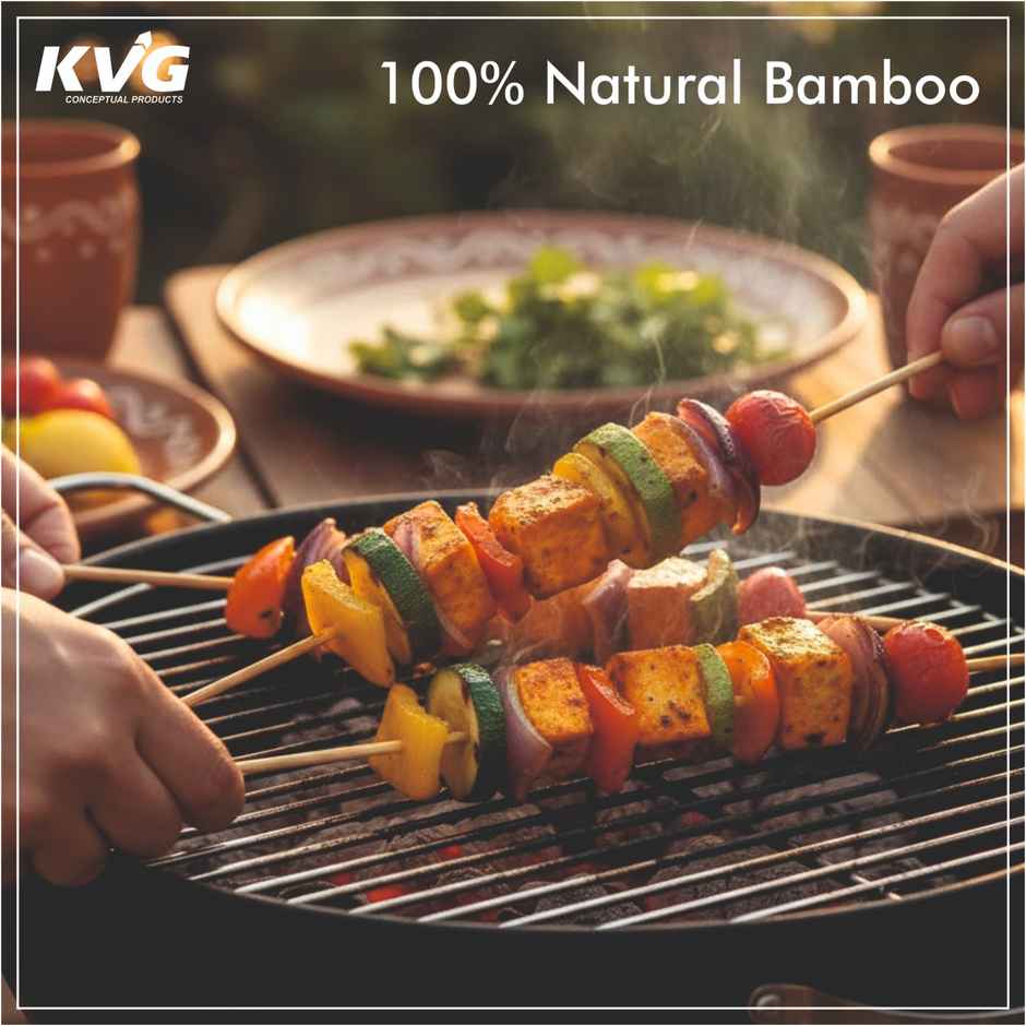 KVG Barbeque Stick Srewers | Grilling Scweres | Wooden Decorative Stick