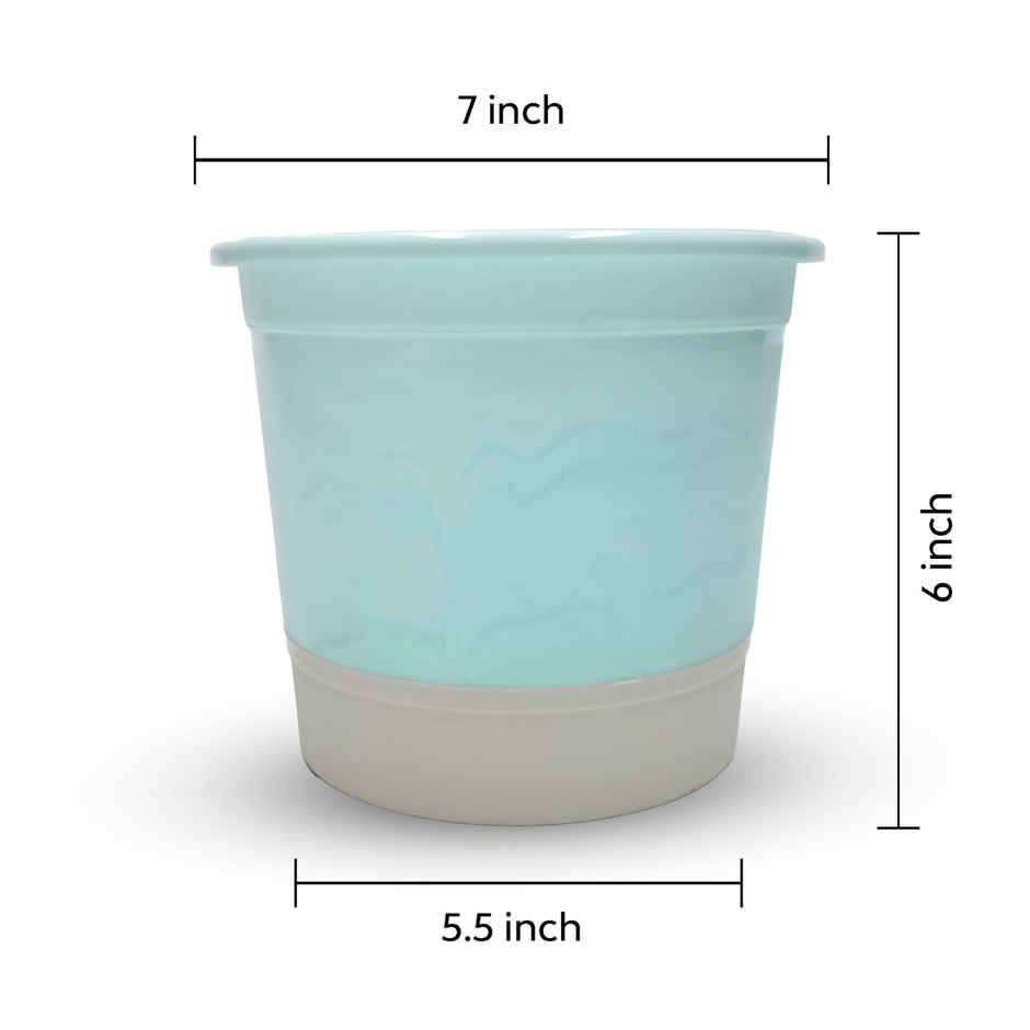 10club Self Watering Plastic Pot - Mint Beige