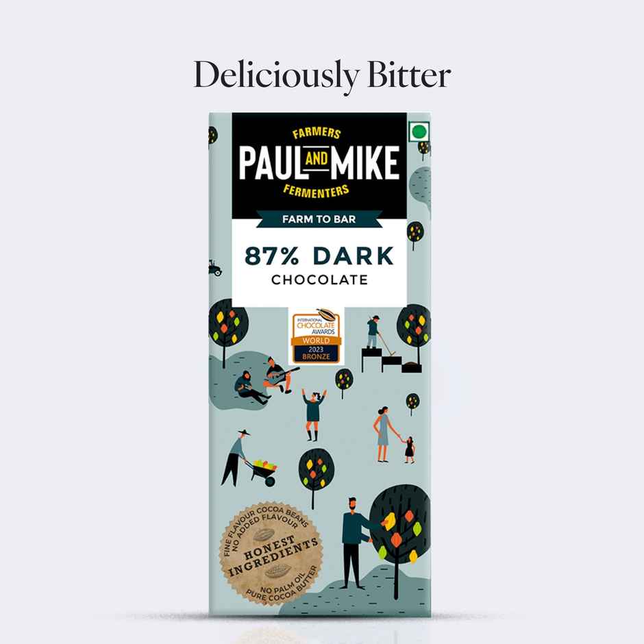 Paul And Mike 87% Dark Chocolate