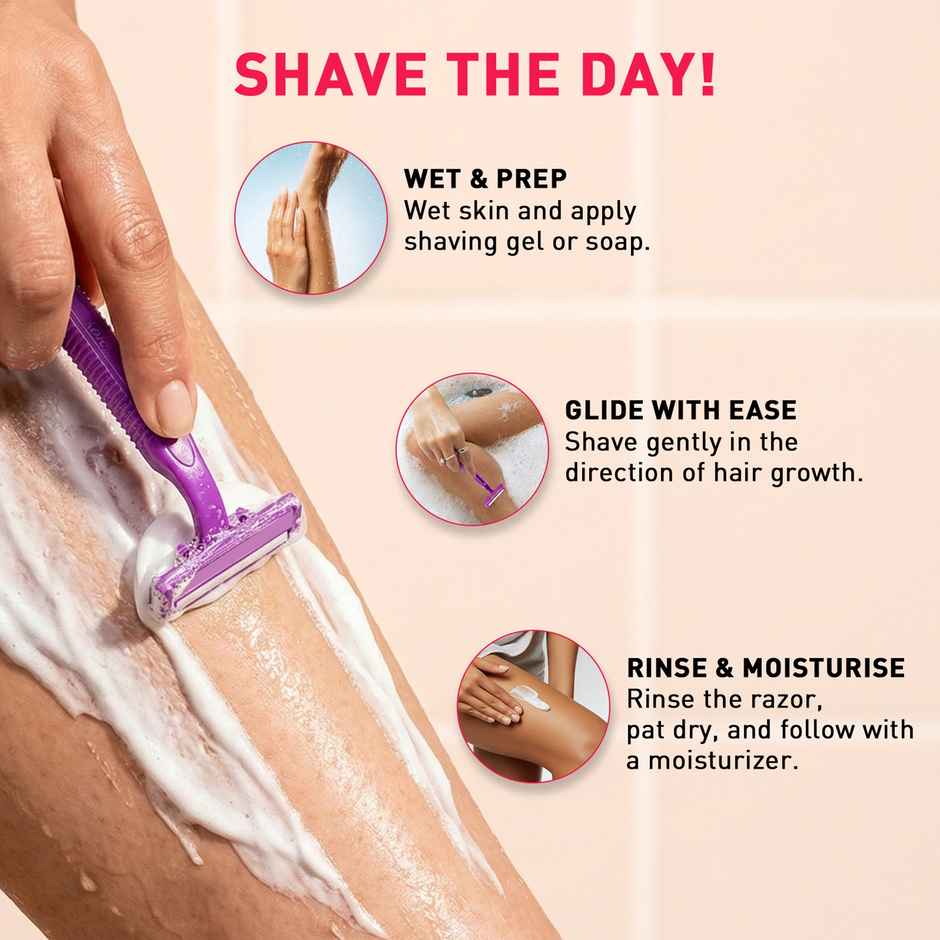 Sirona Disposable Body Razor for Women's Hair Removal | Precision Smooth and Hassle-Free Shaving