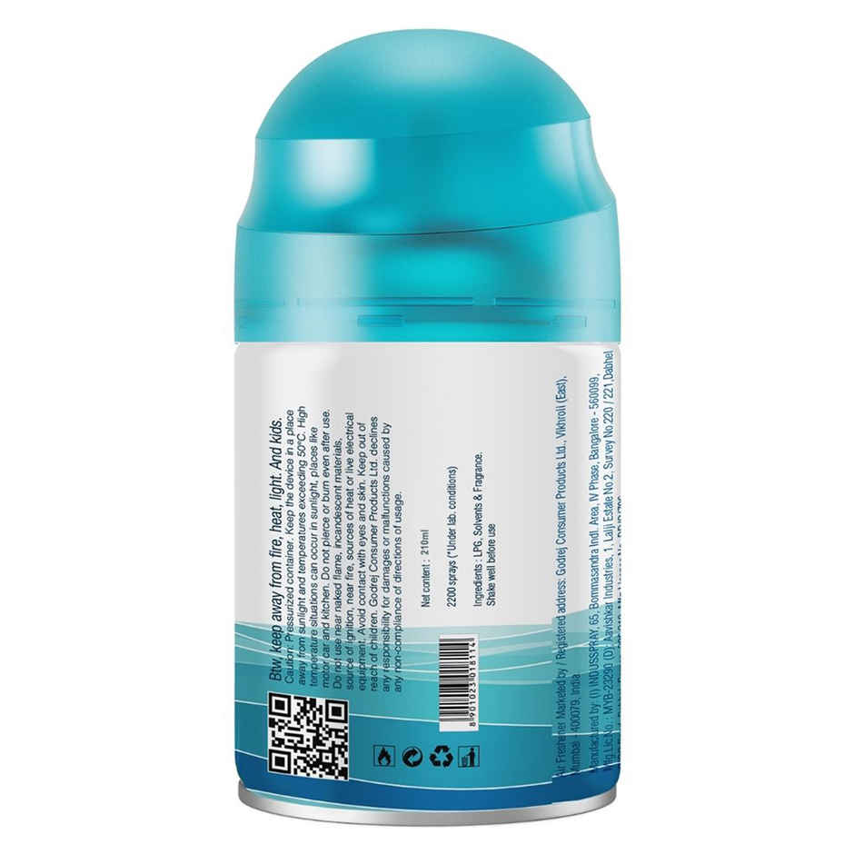 Godrej Aer Matic Kit (Machine + 1 Refill) - Automatic Room Fresheners - Violet Valley Bloom(225ml) & Godrej Aer Matic Refill - Automatic Room Fresheners - Cool Surf Blue(225ml) Combo