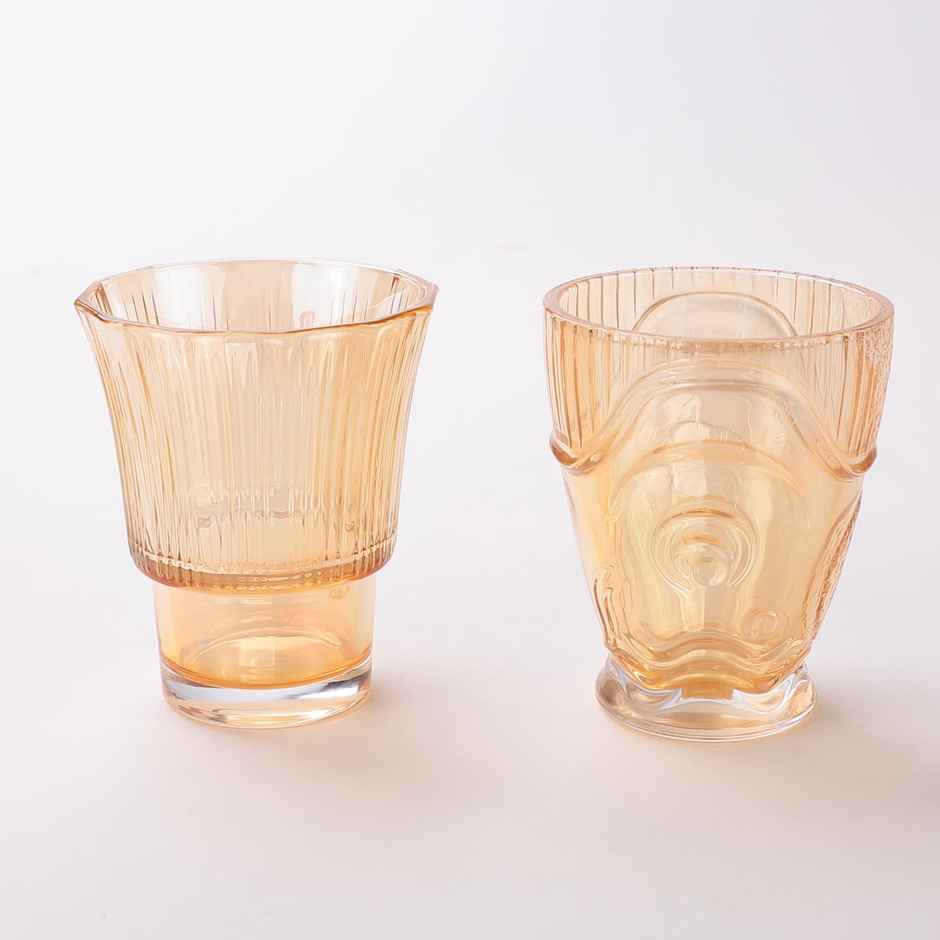 Umai Borosilicate Glass Water Jug With Lid (1100Ml) & 4 Glasses (160Ml, 190Ml, 200Ml & 240Ml)