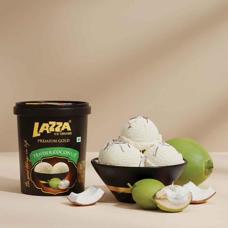 Lazza Natural Tender Coconut Ice Cream Tub