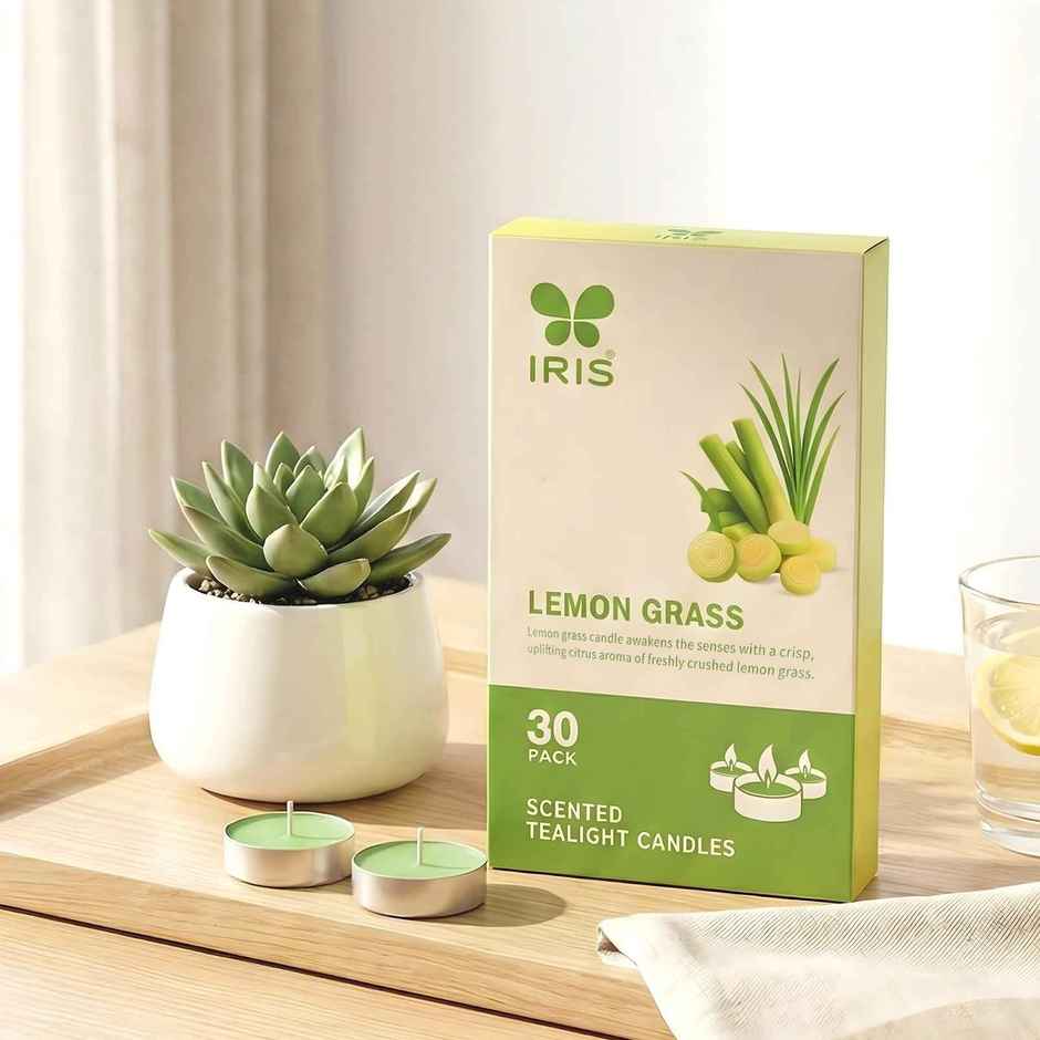 IRIS Lemongrass Scented Tealight Candles