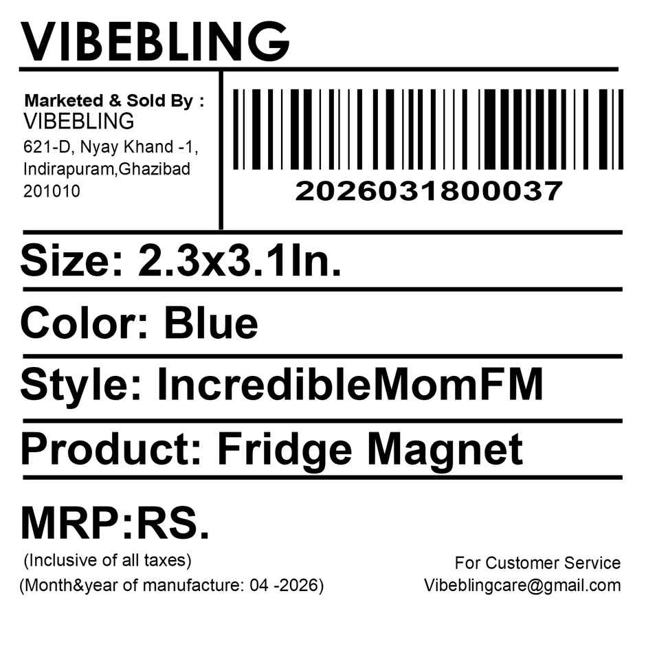 The Incredible Mom Fridge Magnet | Vibebling