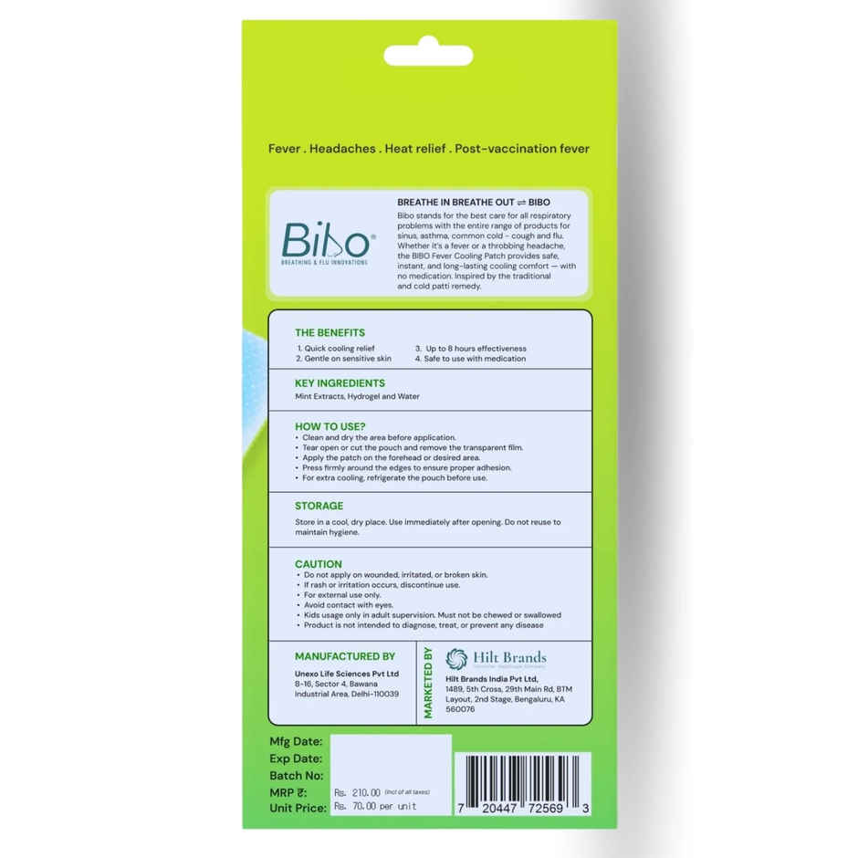 Bibo Bibo Fever Cooling Patch