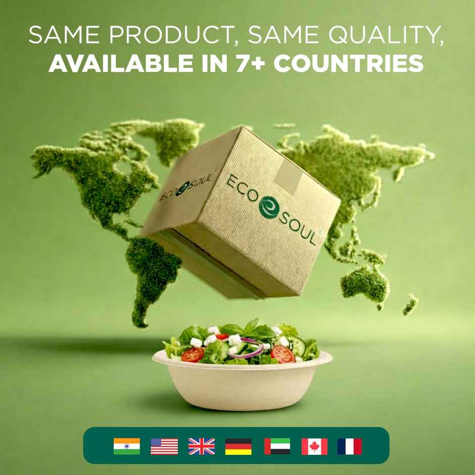 Round Disposable Bowl | 475 ml | 10 Count | Eco Soul