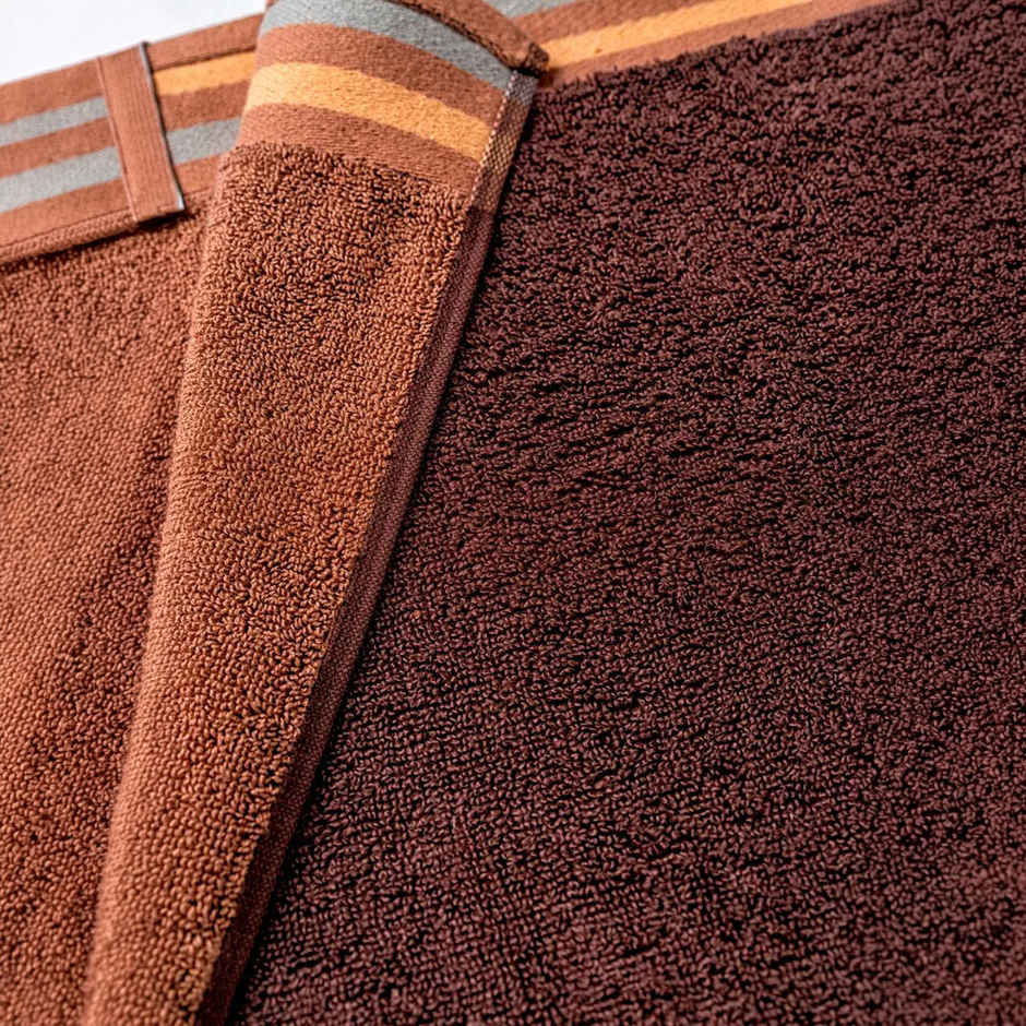 D'Decor Zero Twist Premium Cotton Bath Towel | High Absorbency | Brown
