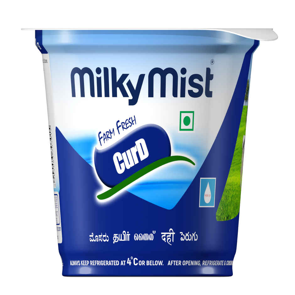 Milky Mist Plain Curd Cup(1pc) & Coriander Leaves(1pc) Combo