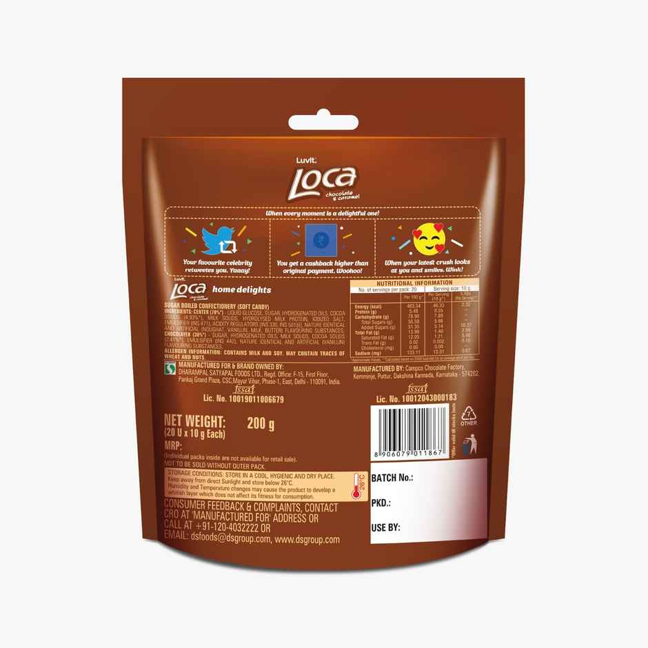 Luvit Loca Home Delights Choco Caramel Bar
