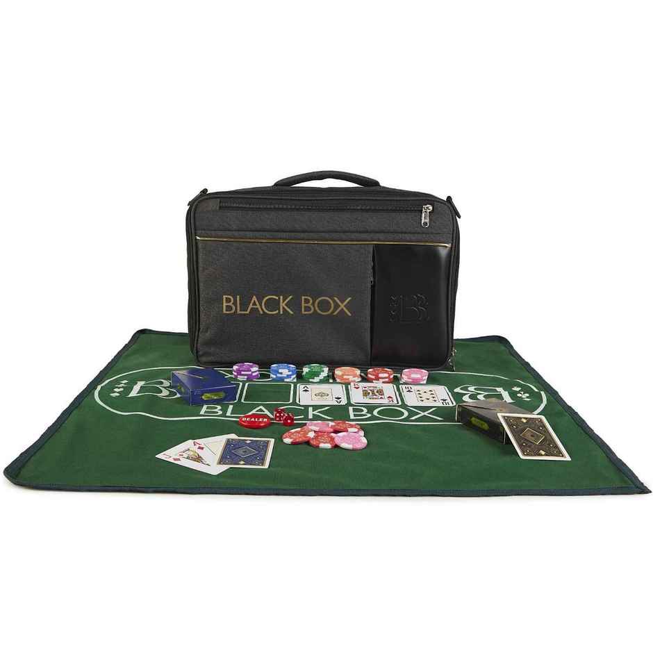 Parksons Box Poker Set | Black - 100 Chips