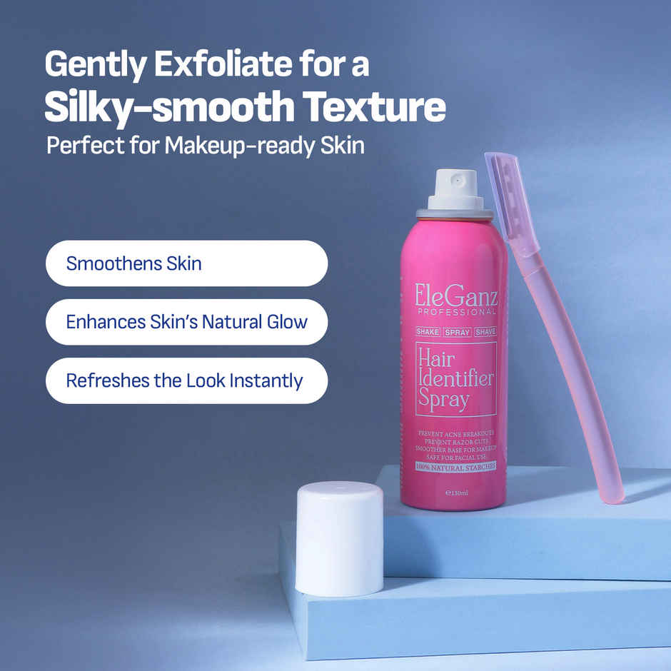 EleGanz Professional Hair Identifier Spray For Face Shaving with Razor | Skin Body Hair Identifying Spray