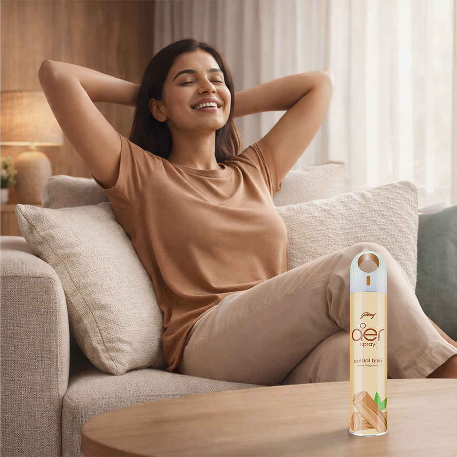 Godrej aer Spray Room Freshener for Home & Office - Sandal Bliss