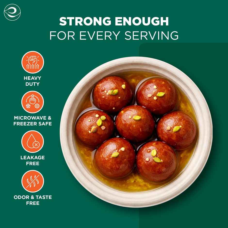ECO SOUL | Bagasse Disposable Bowls | 350 ml | Round | 10 Count