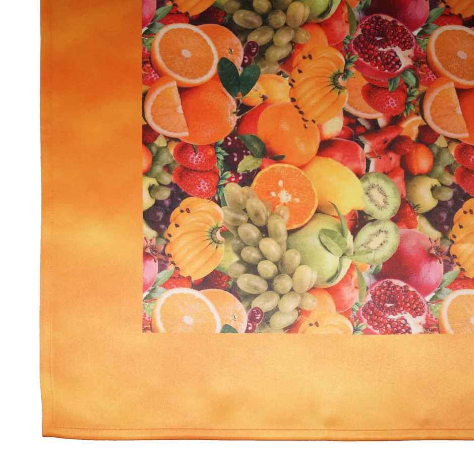 Lushomes Dining Table Cover - 6 Seater | Digital Printed Yellow | 60 x 90 inch