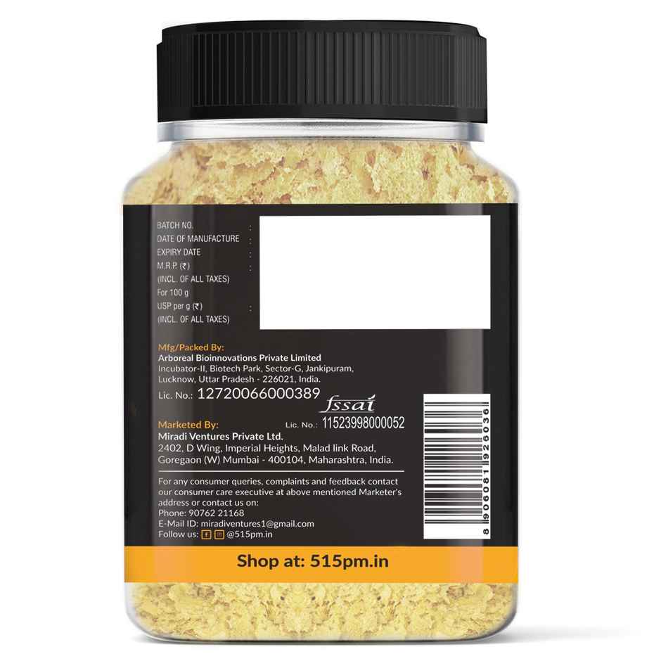 5:15PM Nutritional Yeast Flakes Unfortified 100g | Gluten Free and Vegan Yeast Seasoning