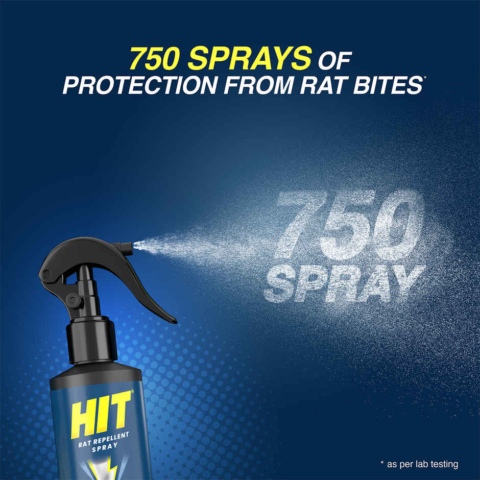 HIT Rat Repellent Spray | Safe to use in Cars & Bikes